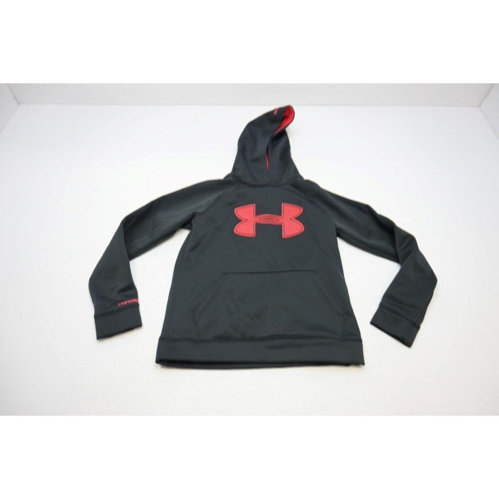 Under Armour Storm1 Hoodie Loose Black Pullover‎ Athletic Sweater Boys Sz Medium